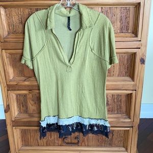 Poleci L green long top